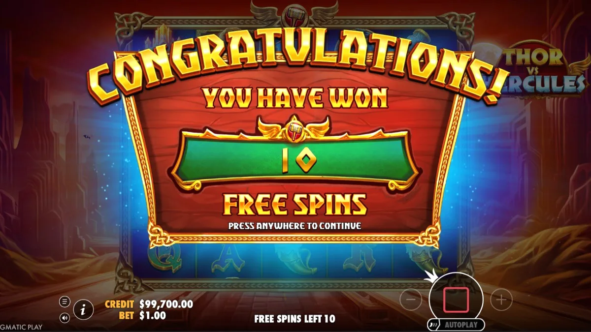 Thor dan Hercules dalam pertarungan epik di slot Pragmatic Play